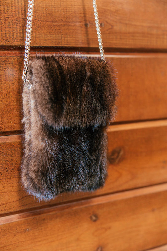 NEW!! Vintage Mink Cell Phone Purse in 4 Colors