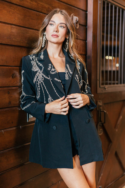 NEW!! "Headliner" Rhinestone Embellished Blazer