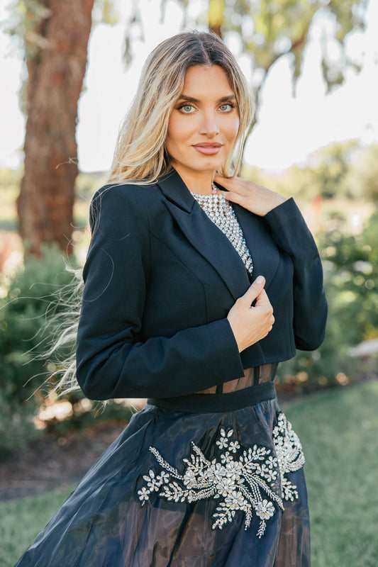 NEW!! "High Stakes" Organza Dress and Blazer Set