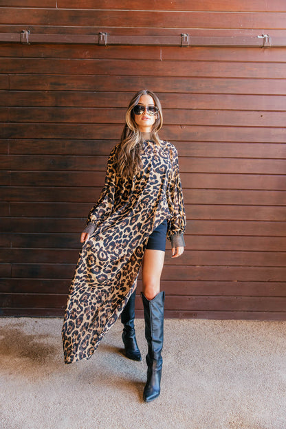 NEW!! "Luxe Life" Asymmetric Tunic in Leopard