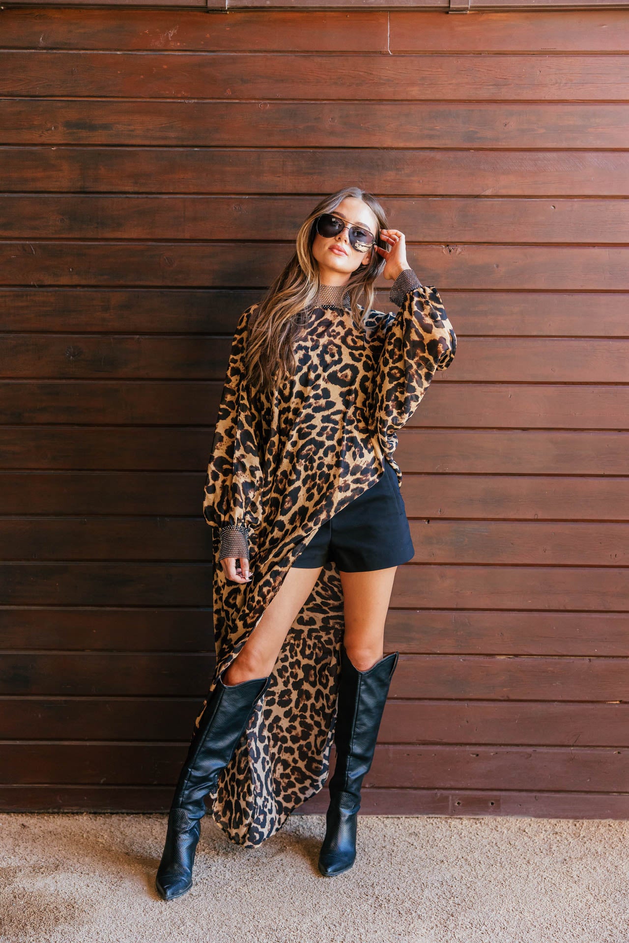 NEW!! "Luxe Life" Asymmetric Tunic in Leopard