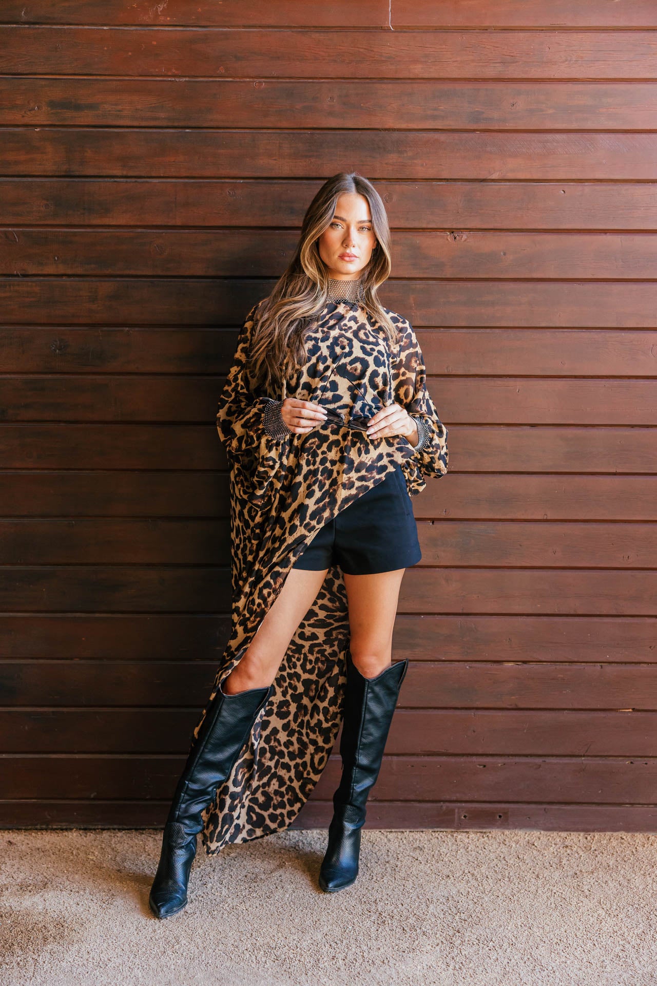 NEW!! "Luxe Life" Asymmetric Tunic in Leopard