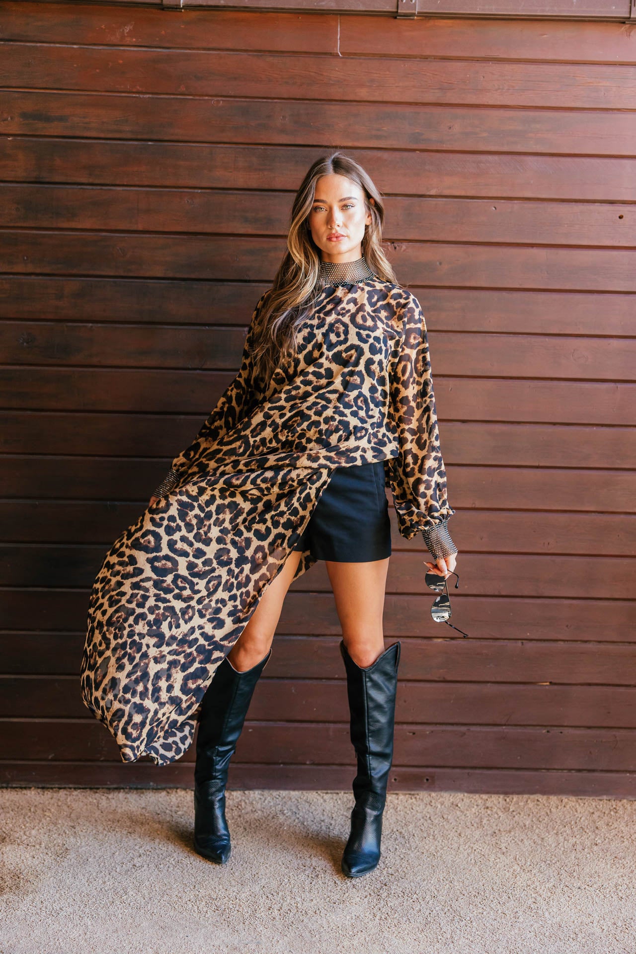 NEW!! "Luxe Life" Asymmetric Tunic in Leopard