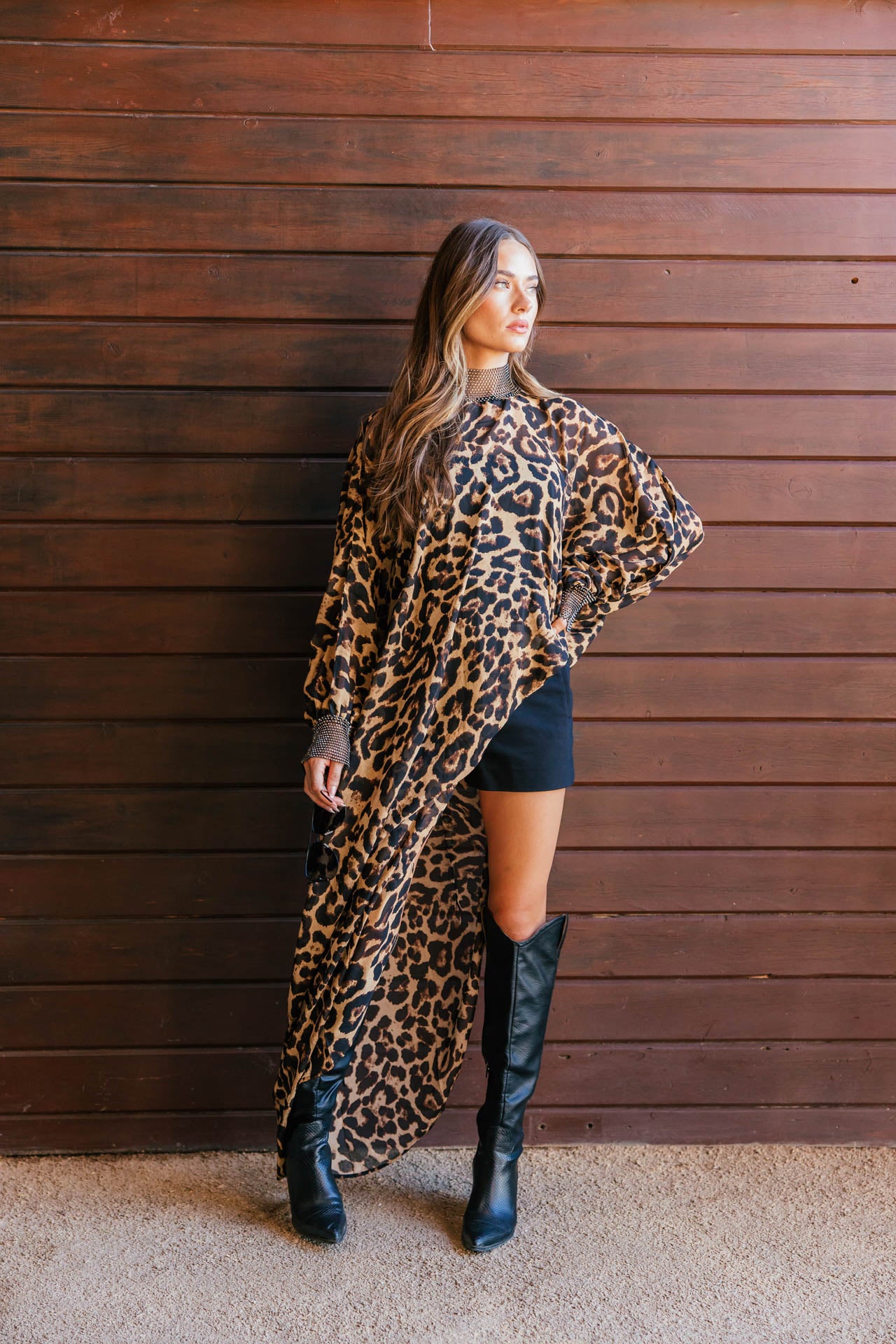 NEW!! "Luxe Life" Asymmetric Tunic in Leopard