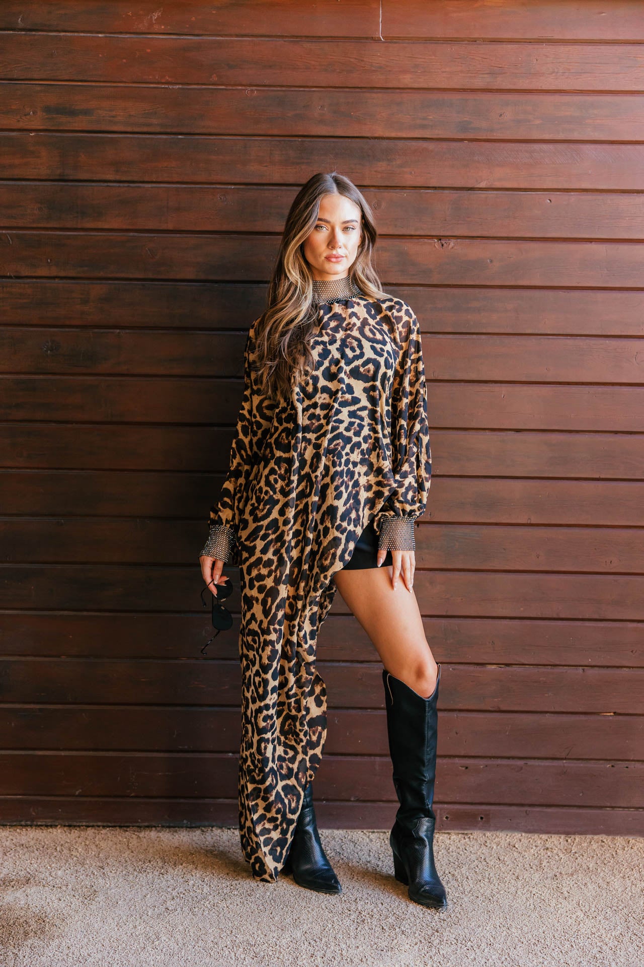 NEW!! "Luxe Life" Asymmetric Tunic in Leopard