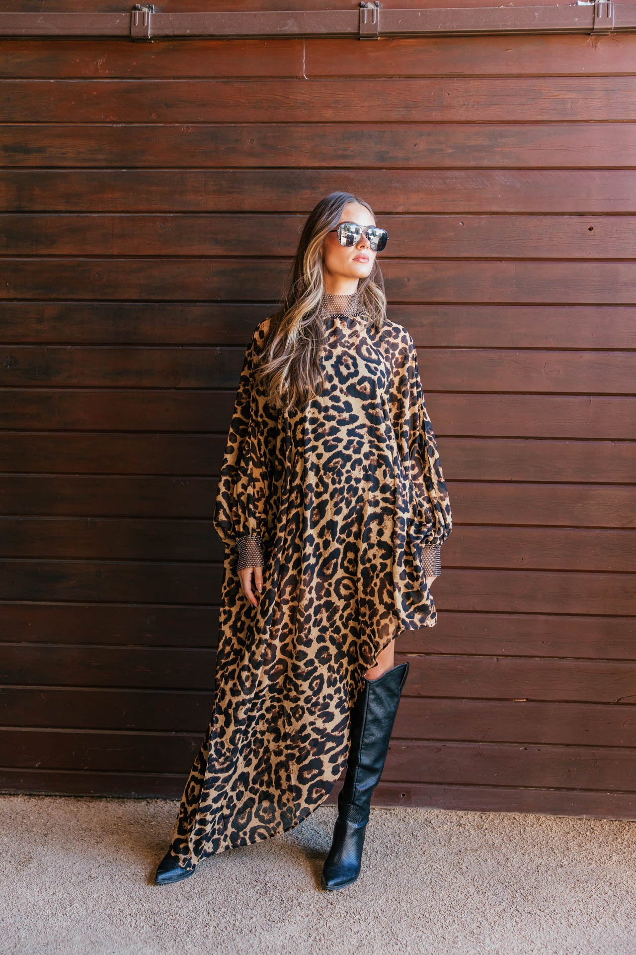 NEW!! "Luxe Life" Asymmetric Tunic in Leopard