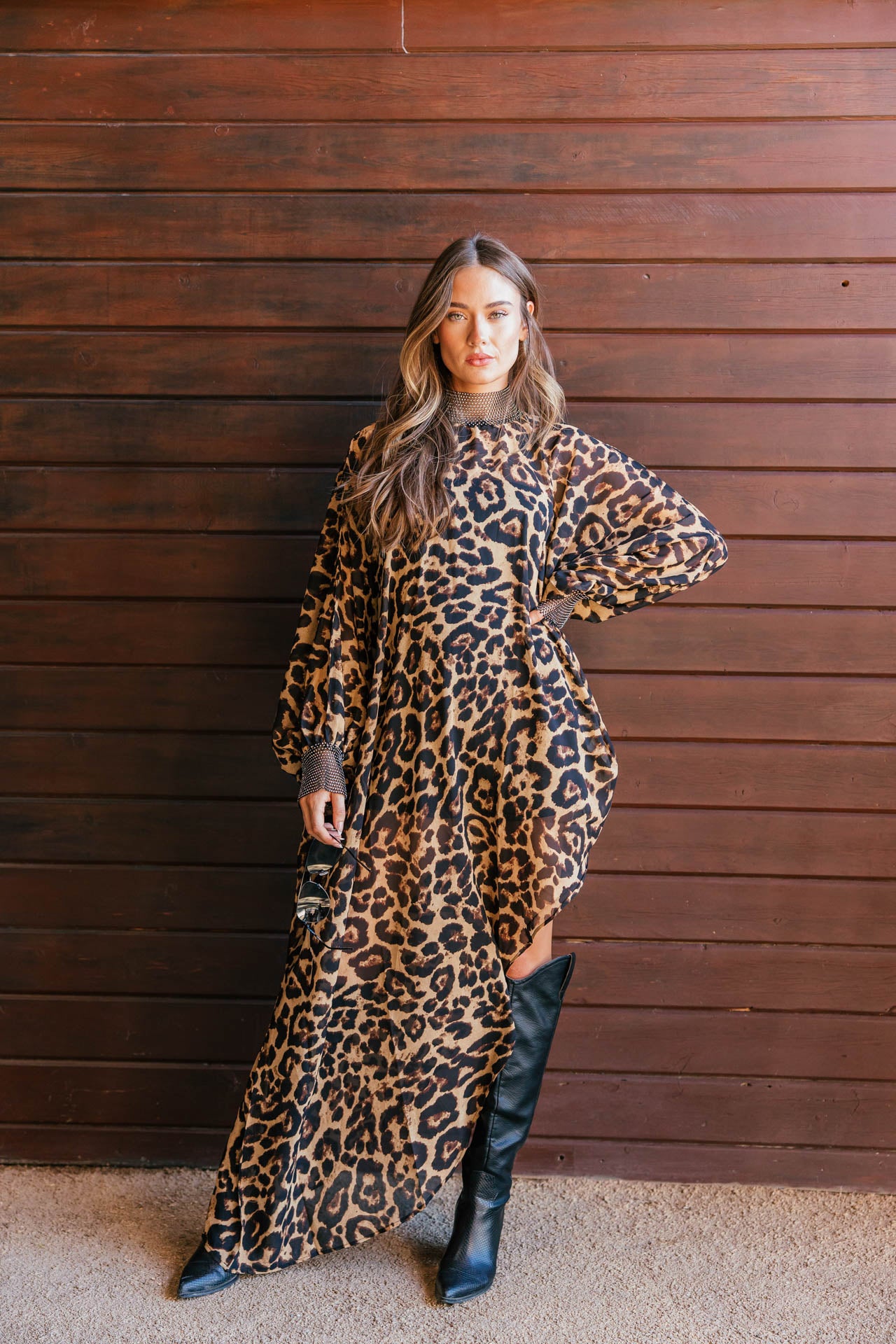 NEW!! "Luxe Life" Asymmetric Tunic in Leopard