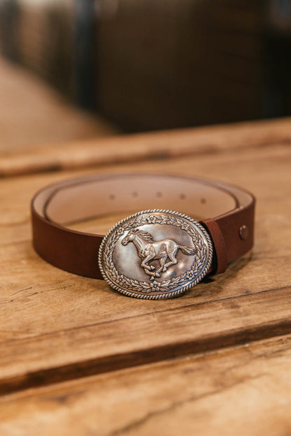 The "Signature" Western Belt in Brown