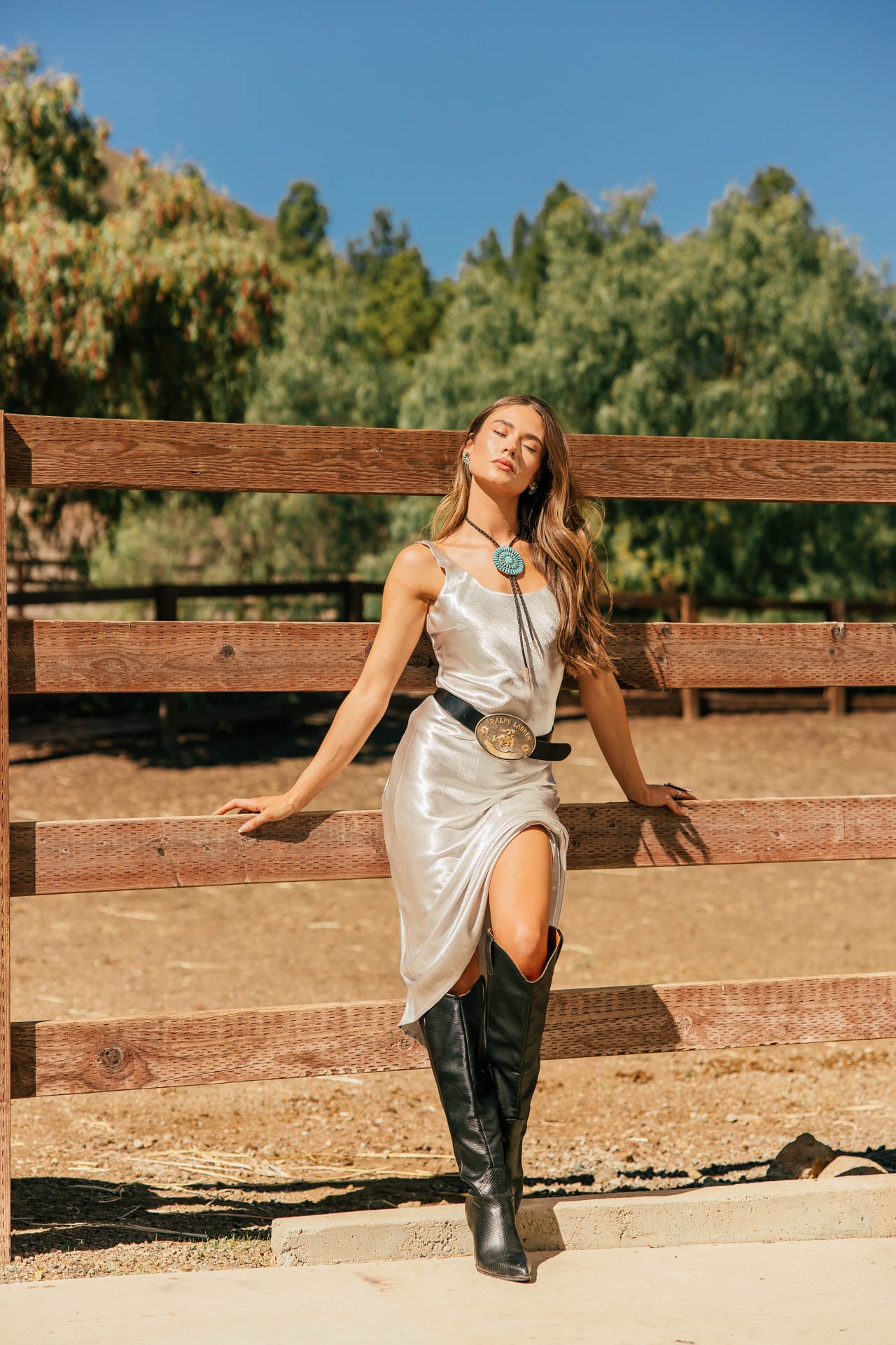 NEW!! "Gilded Girl" Silver Satin Maxi Dress