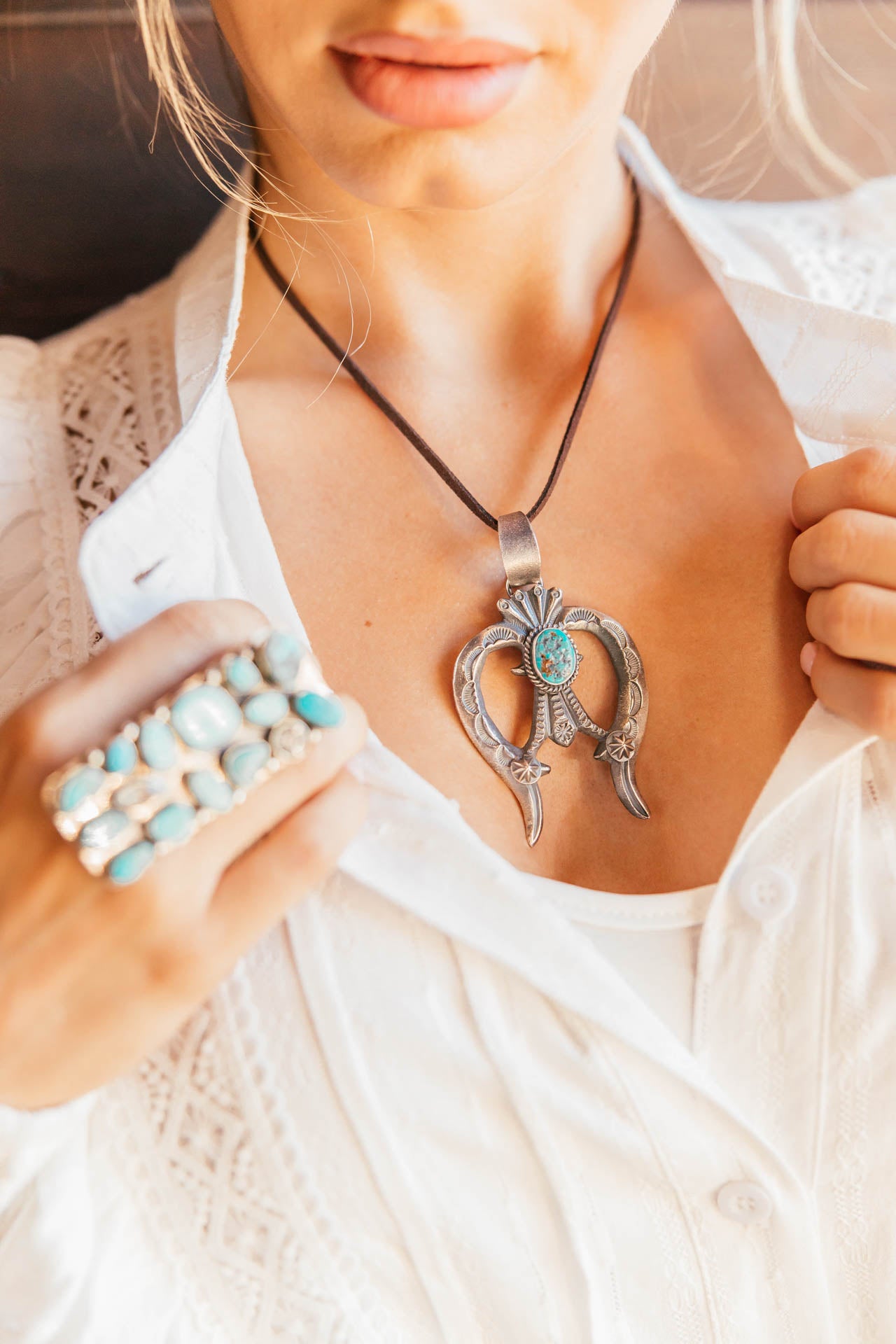 NEW!! The “Bella" Kingman Turquoise and Sterling Silver Necklace