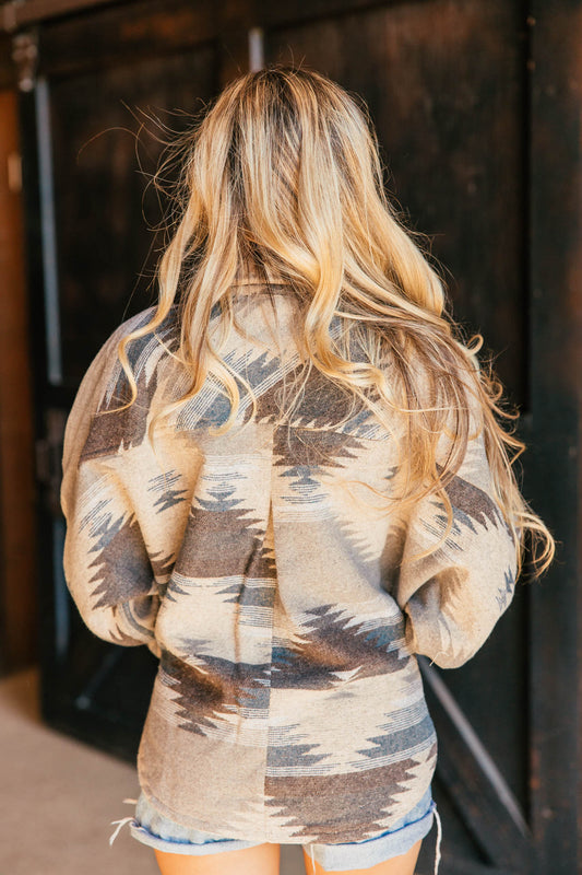 NEW!! "Canyon Couture" Aztec Shacket