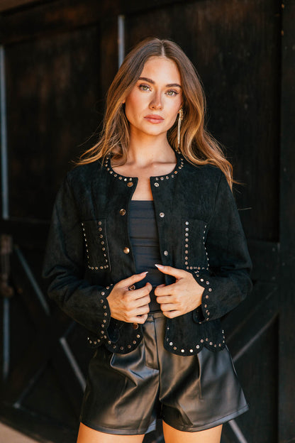 FINAL SALE!! Black Studded Jacket