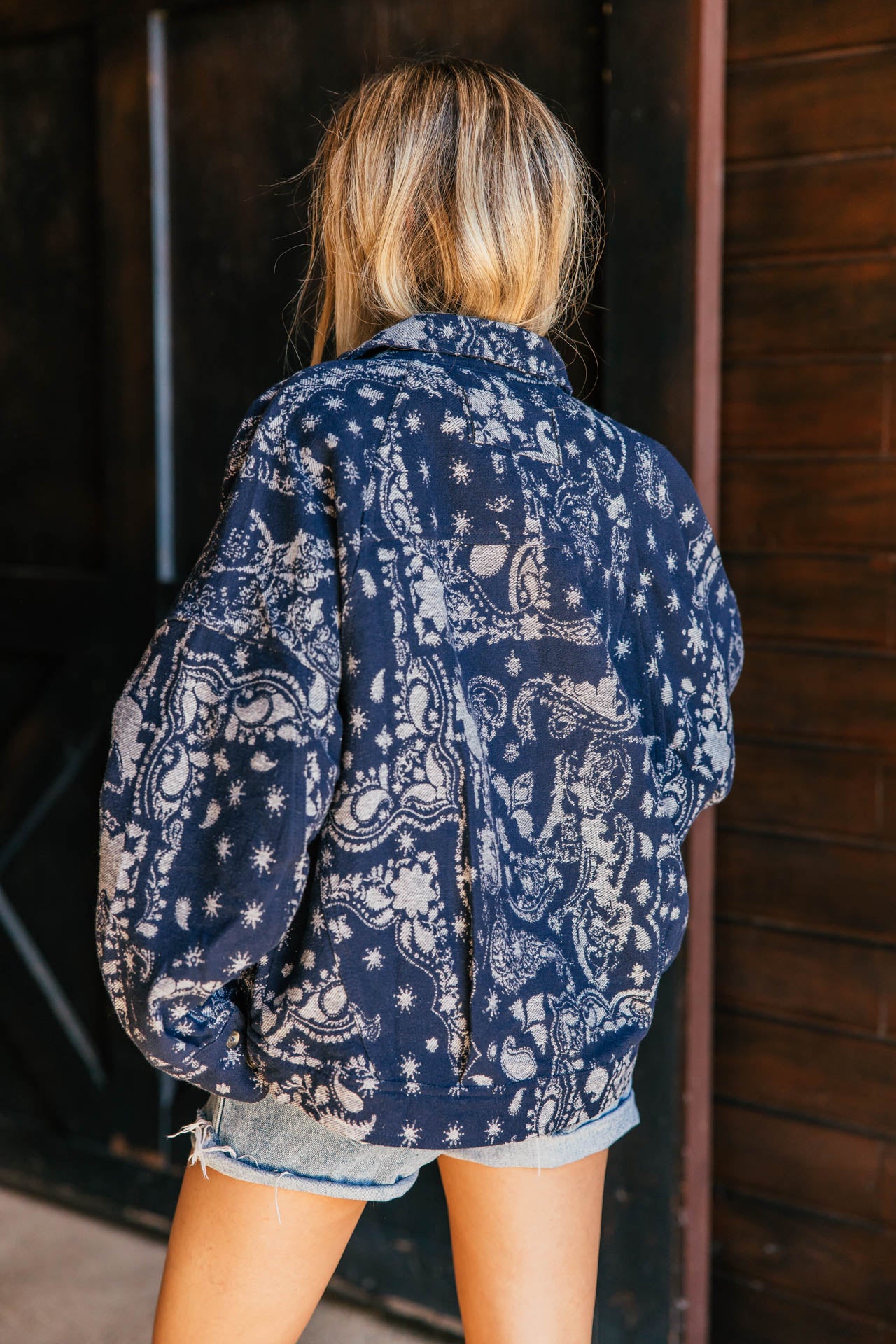 NEW!! Bandana Jacquard Shirt Jacket
