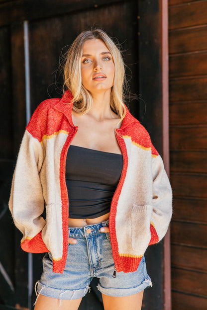 PRE ORDER!! Rodeo Cowboy Knit Sweater in Red