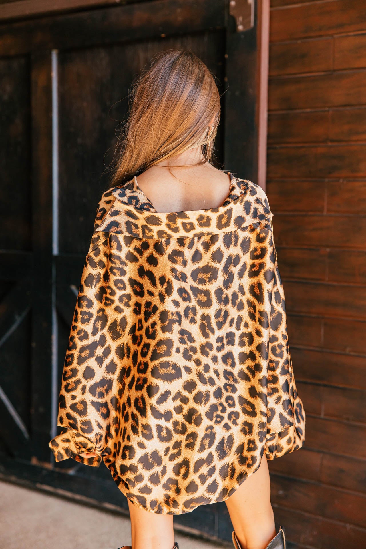 NEW!! Leopard Print Satin Top