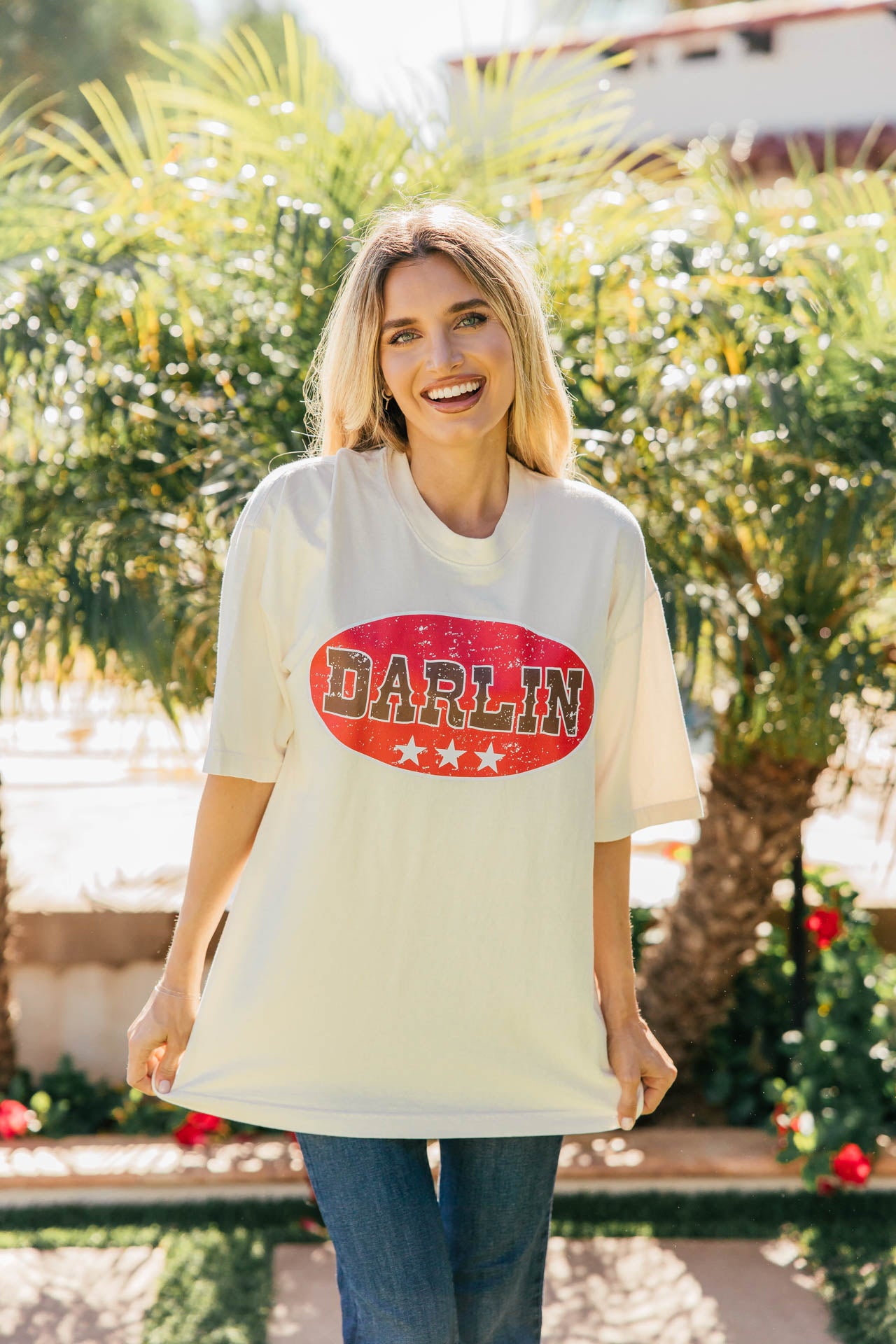 NEW!! Darlin Oval Short Sleeve Tee