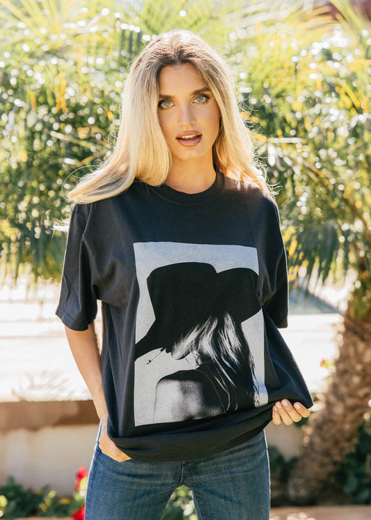 NEW!! The "Paris Cowgirl" Tee in Black