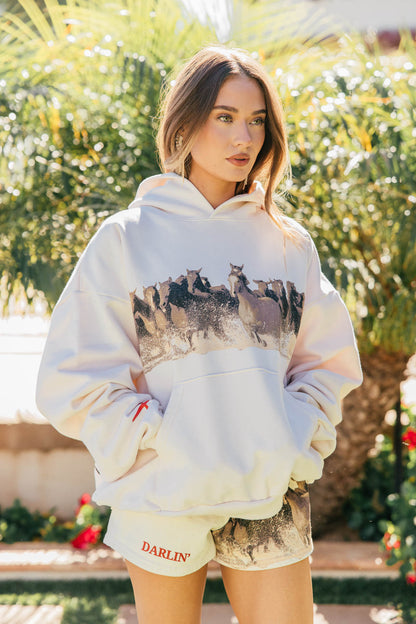 NEW!! Wild Horse Hoodie in Ivory