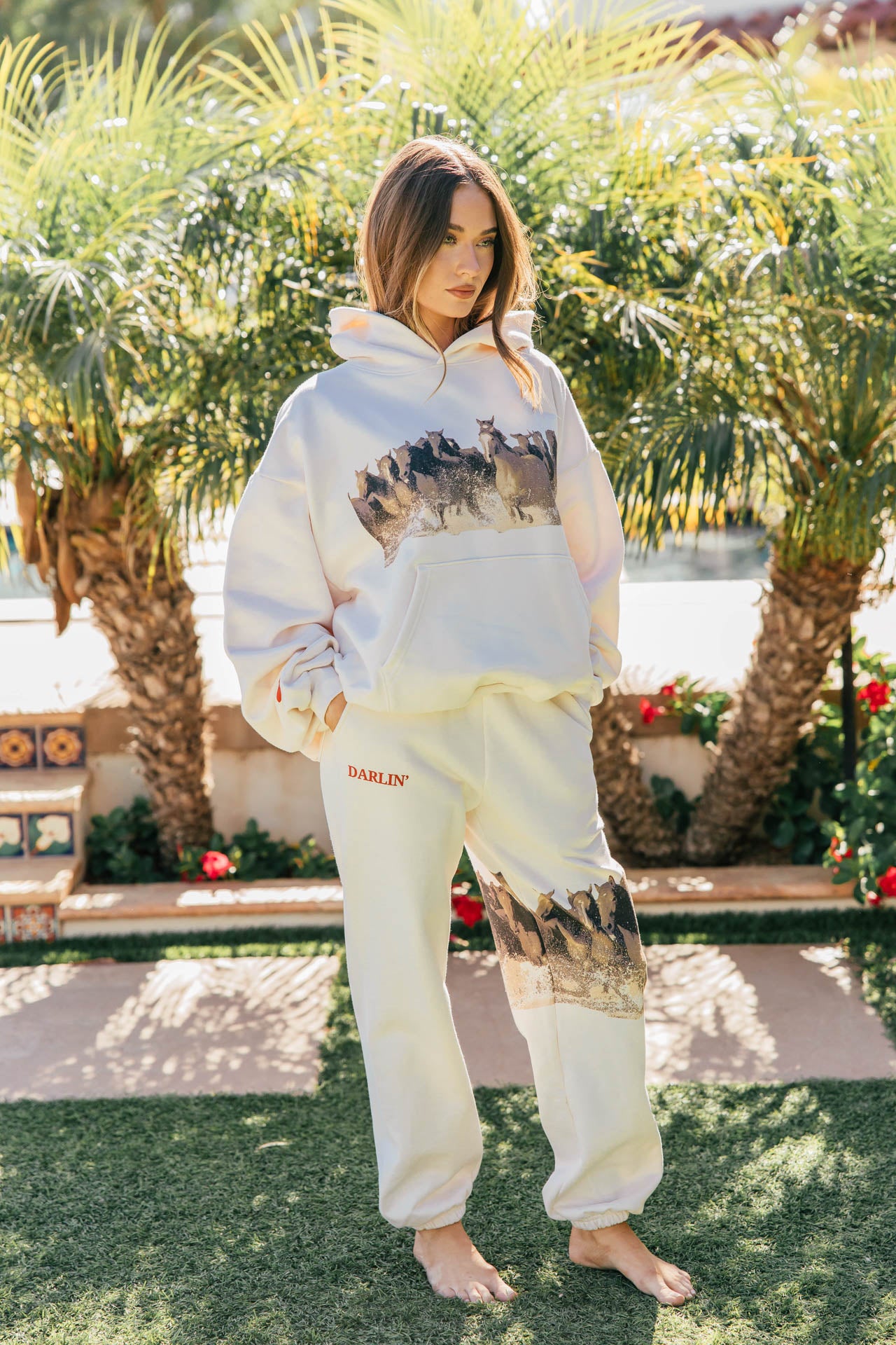 NEW!! Wild Horse Hoodie in Ivory