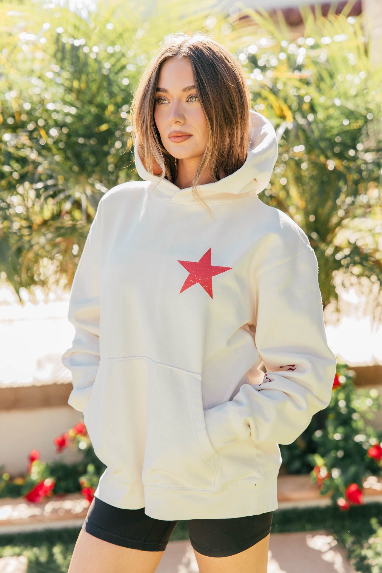 NEW!! American Spirit Hoodie in Creme