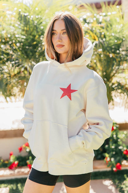 NEW!! American Spirit Hoodie in Creme