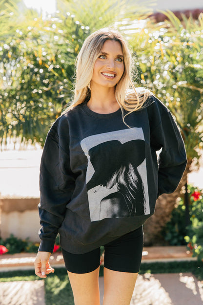 NEW!! The "Paris Cowgirl" Sweatshirt in Black