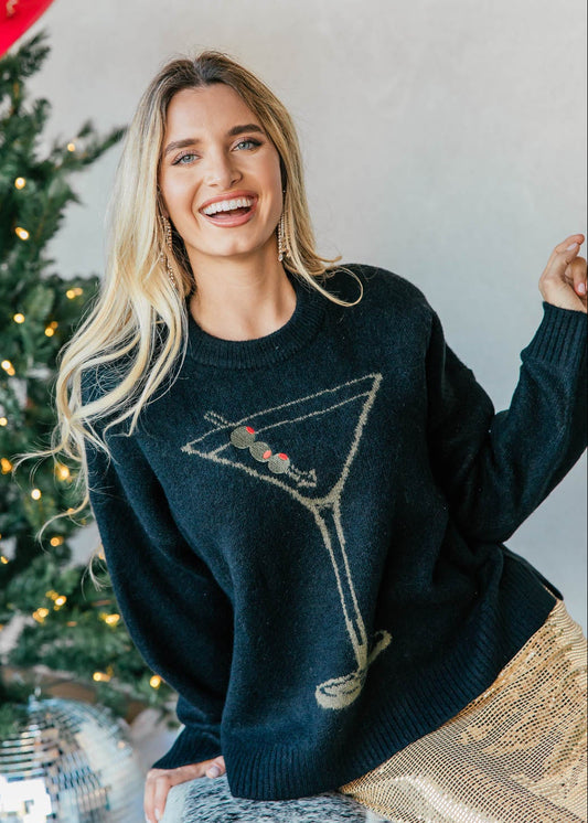 NEW!! "Settle In" Martini Sweater
