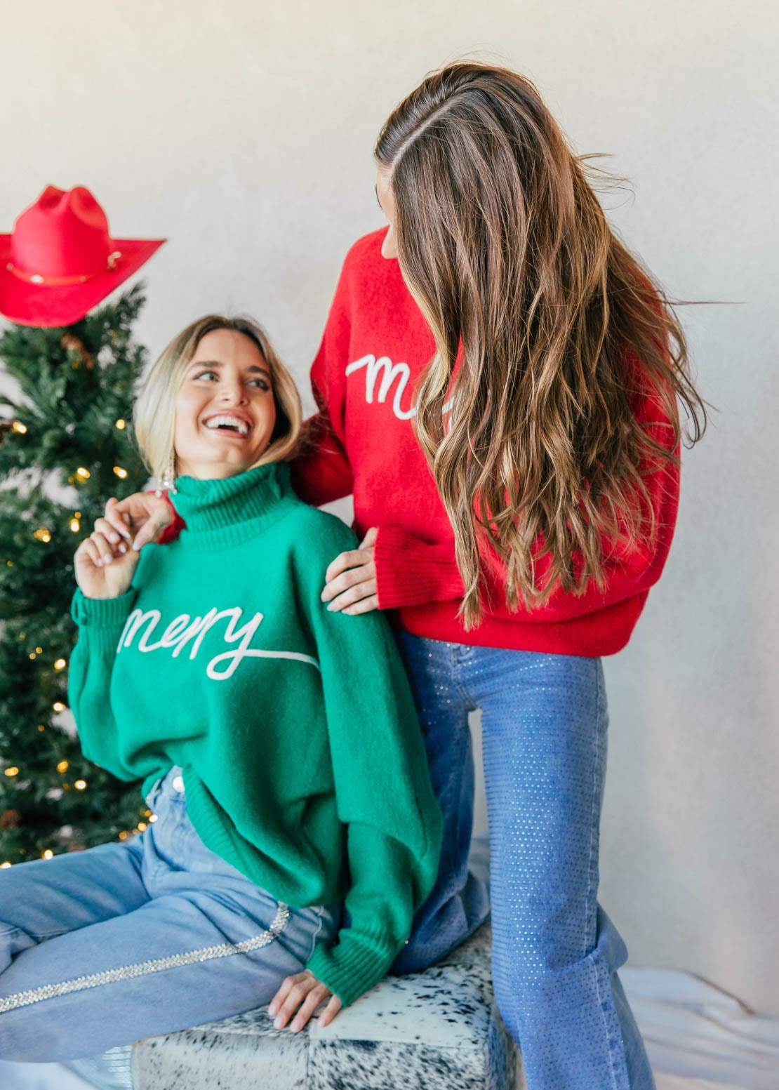 FINAL SALE!! "Merry" Turtleneck Sweater in Red