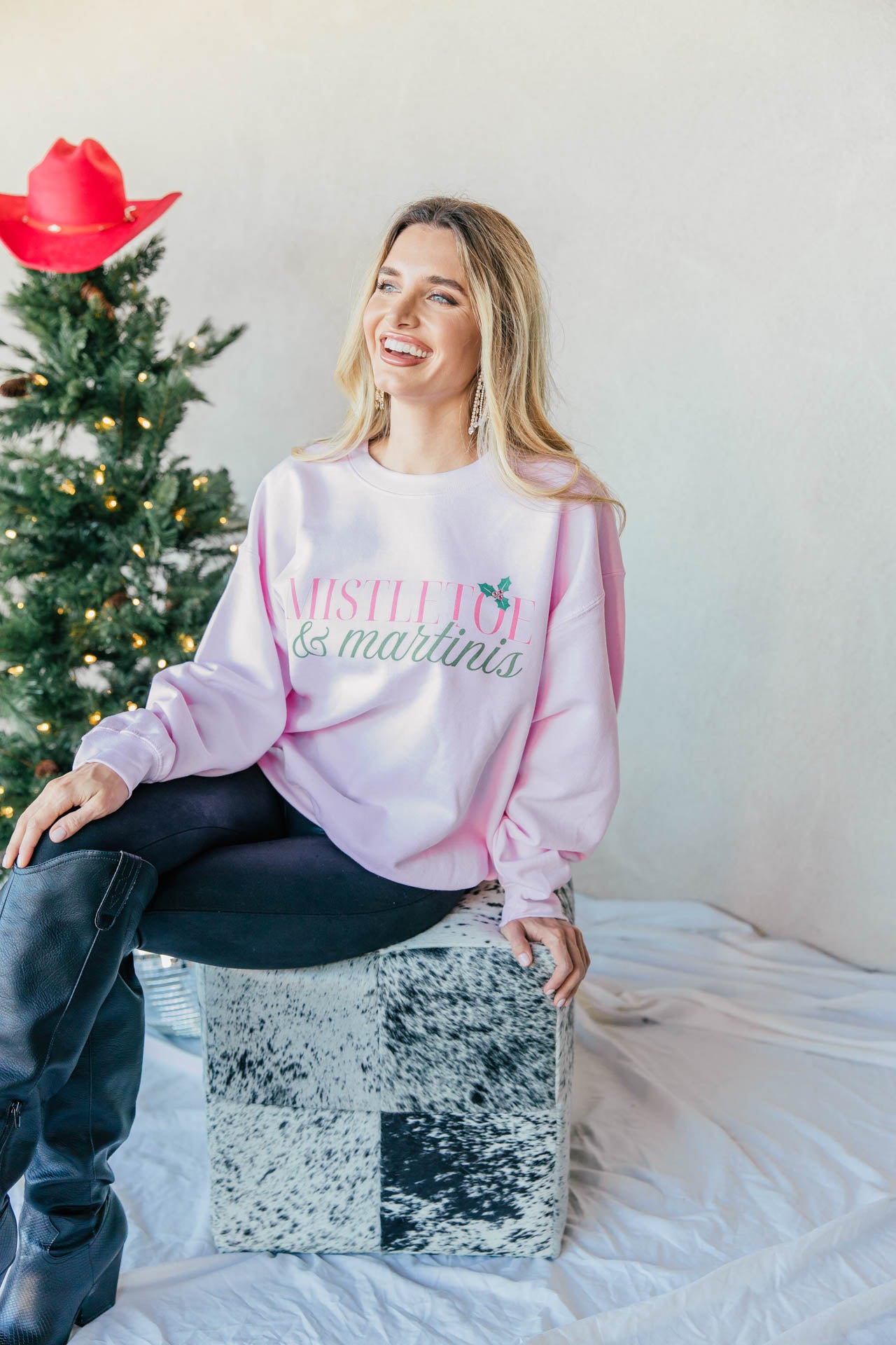 NEW!! Mistletoe & Martinis Graphic Sweatshirt