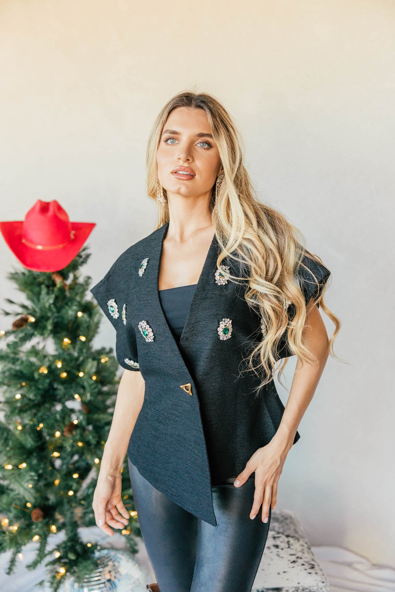 NEW!! "Holiday Glam" Embellished Top