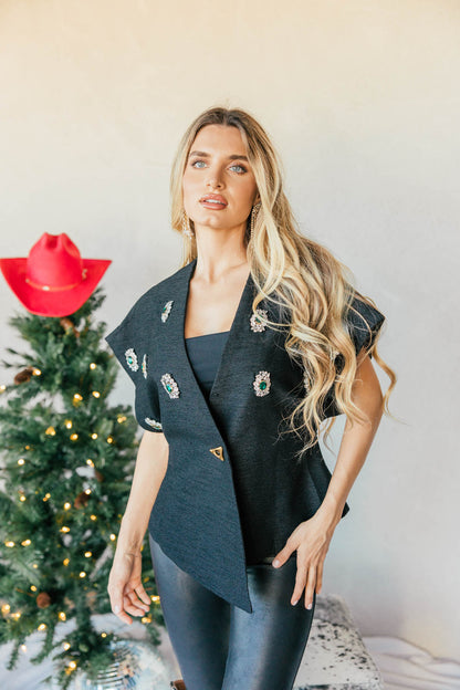 NEW!! "Holiday Glam" Embellished Top