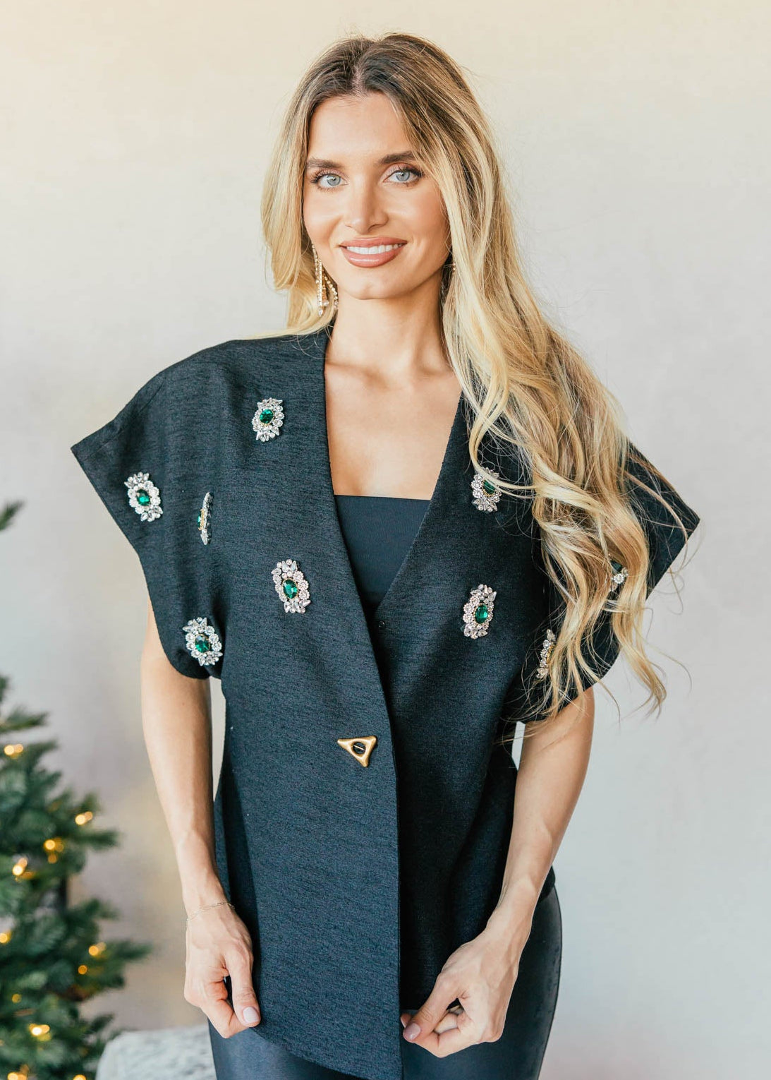 NEW!! "Holiday Glam" Embellished Top