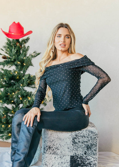 NEW!! Evening Glam Off The Shoulder Top