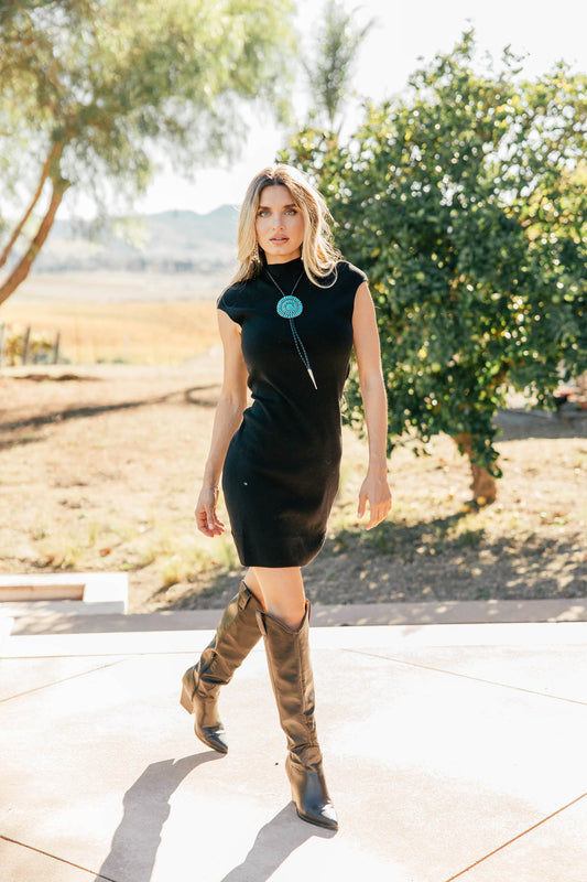 NEW!! "Don't Mind Me" Knit Black Dress