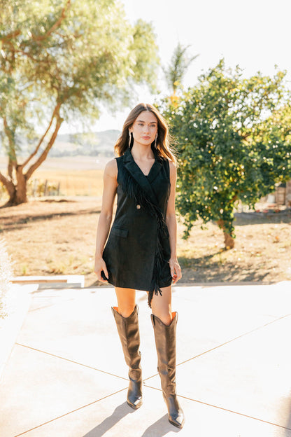 NEW!! "Cowgirl Glam" Fringe Blazer Dress