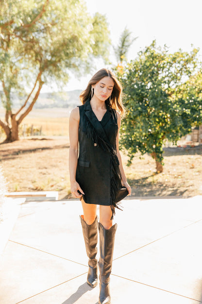 NEW!! "Cowgirl Glam" Fringe Blazer Dress