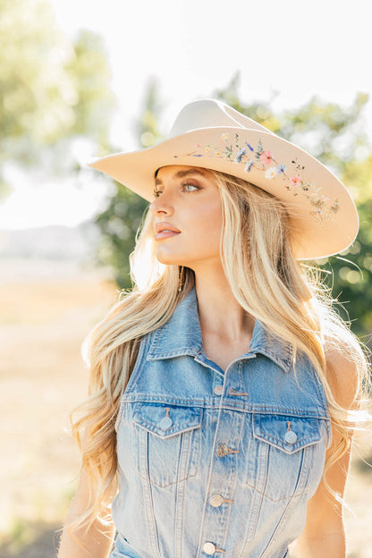 NEW!! Wildflower Cowboy Hat