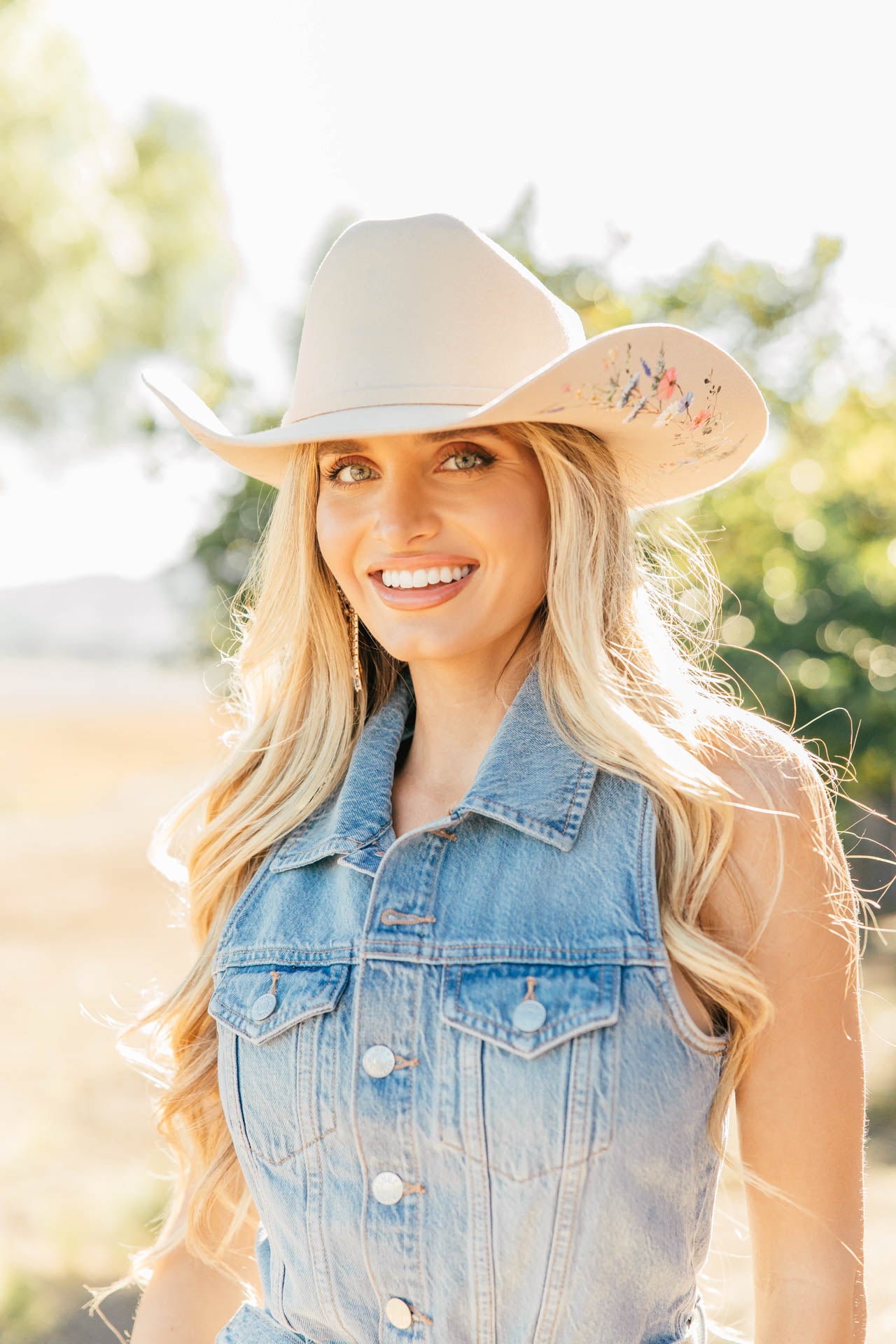 NEW!! Wildflower Cowboy Hat