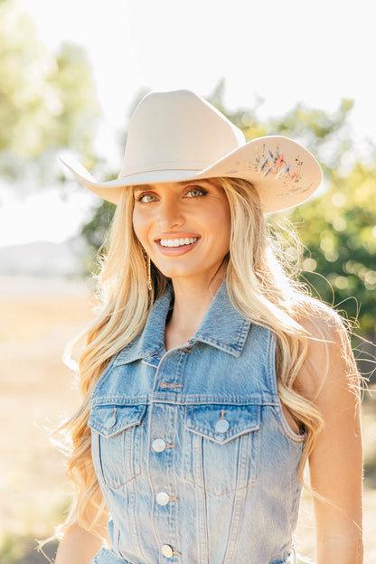 NEW!! Wildflower Cowboy Hat