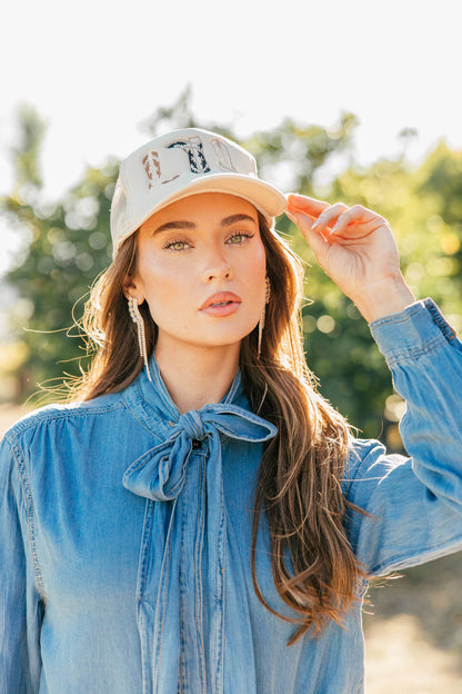 NEW!! Embroidered Cowboy Boot Hat in 3 Colors