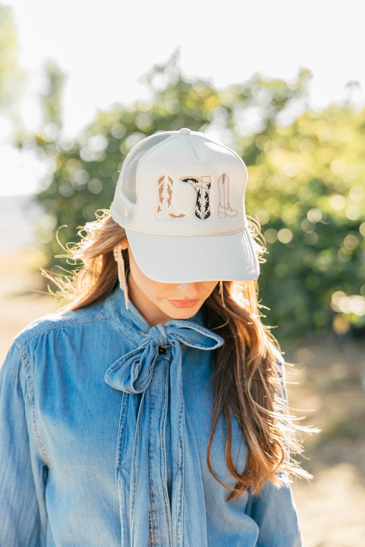 NEW!! Embroidered Cowboy Boot Hat in 3 Colors