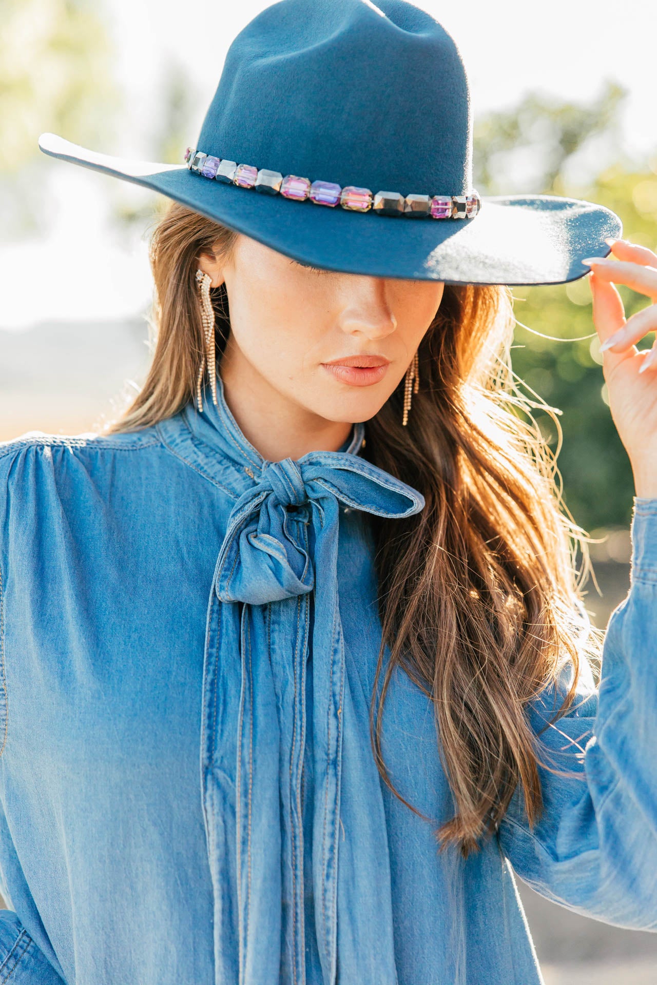 NEW!! Metallic Beaded Hat Band