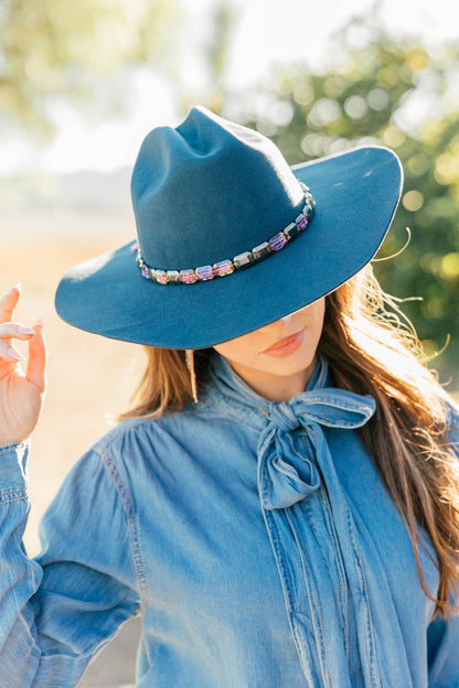 NEW!! Metallic Beaded Hat Band