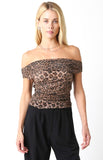 FINAL SALE!! Avery Off the Shoulder Leopard Top