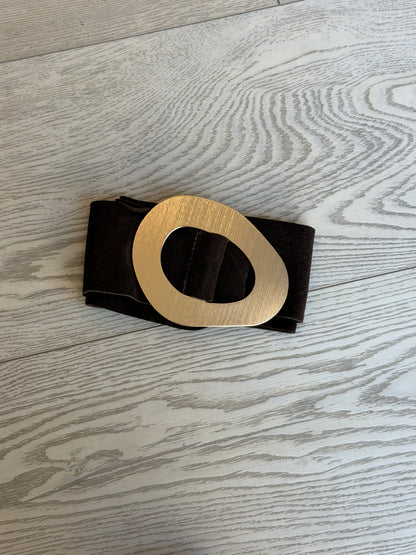 Nirvana Suede Statement Belt in Brown