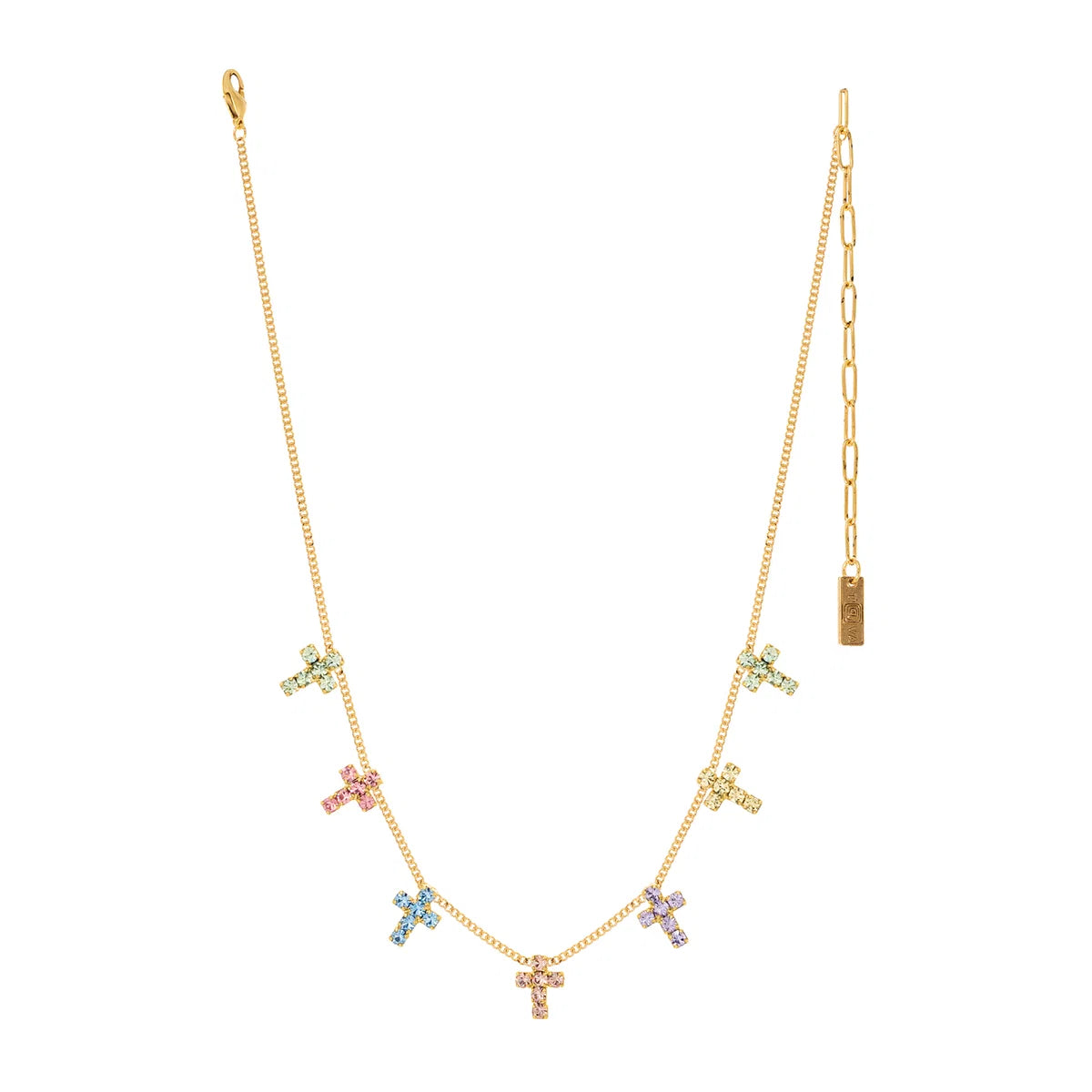 Multi Cross Necklace in Fairy Dust