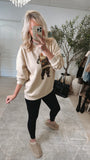 AS SEEN ON WHITNEY RIFE!! "Champagne Santa" Oversized Sweatshirt in 4 Colors