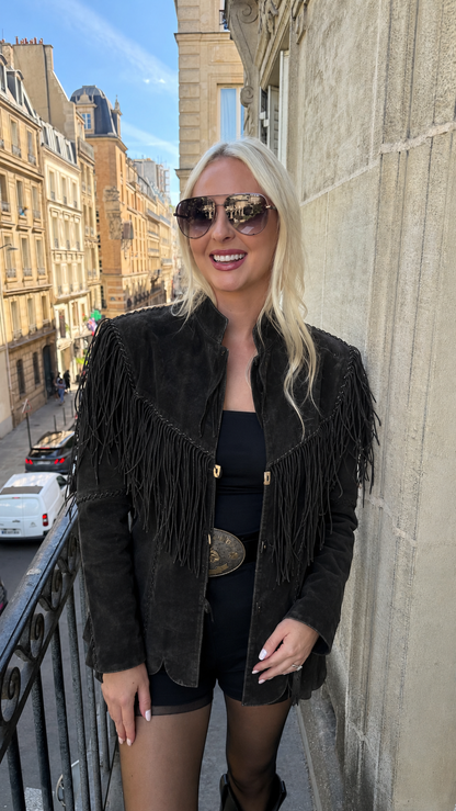 Vintage Scully Suede Fringe Jacket Size Medium