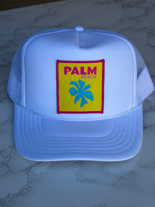 The Palm Beach Trucker Hat White