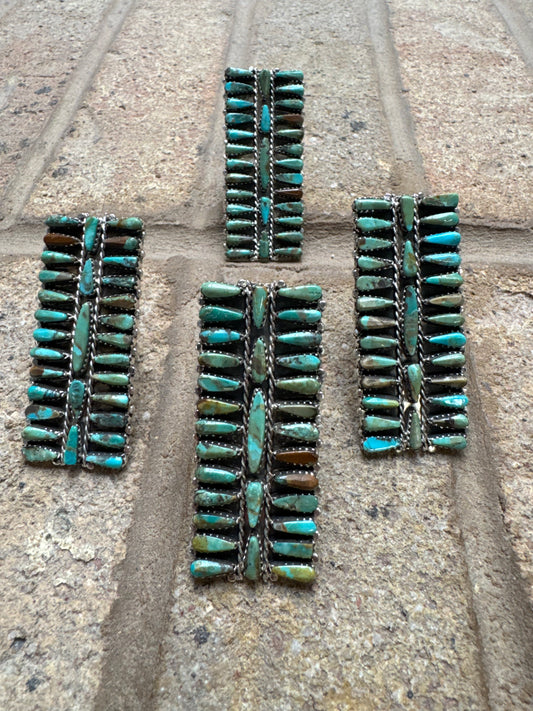 "Sierra" Adjustable Kingman Turquoise Rectangle Ring in 2 Styles